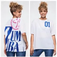 ZUMBA XS 正規品 メッシュ Tシャツ ホワイト トップス ズンバウェア
