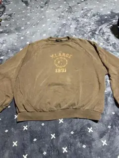 XLARGE 1991年製 ブラウン スウェット