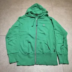 Paul smith jeans パーカー　ジップアップ　スウェット　緑　M