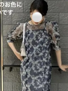 新品✨リルアー　LE’RURE パーティドレス　オケージョン　ネイビー