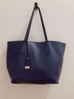 ネイビー　GIANNI NOTARO ジャンニノターロ トートバッグ 本革