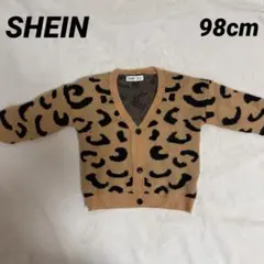 SHEIN キッズ ベビー ヒョウ柄 カーディガン 98cm