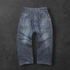 EDWIN 505D 太デニム ストレート W34 色ムラ 赤耳 セルビッジ