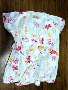 花柄 甚平 60-70cm 綿100%