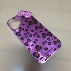 キティピンクヒョウ柄　iPhoneケース