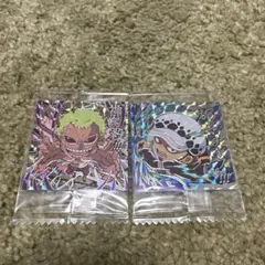 ドフラミンゴ、ロー ホロフォイルステッカー2枚セット