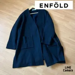 エンフォルド　オーバーサイズ大人コーディガン　黒