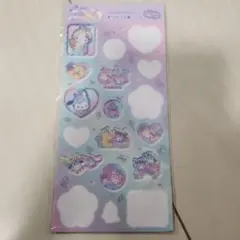 サンリオ キャラクター すりガラス風シール MX ユニコーン おすそわけ