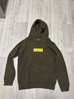 AKTR アクター ロゴパーカー プルオーバーフーディ【カーキ】【サイズ150】