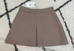 ZARA ブラウン チェック柄 ミニスカート S
