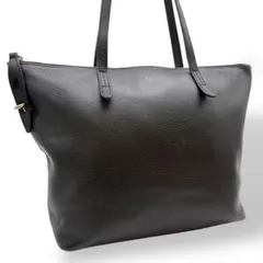 フルラ ショルダーバッグ トートバッグ 肩掛け レザー 黒 ブラック 箔押しロゴ