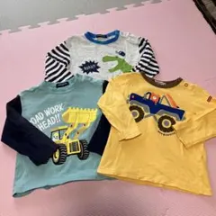 ロングTシャツ３枚セット　90センチ
