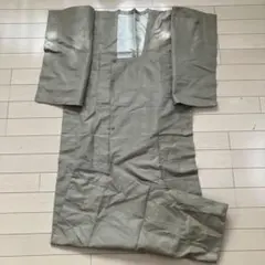 9.8【訳あり】羽織 正絹 紬 茶ベージュ色 身丈130cm 裄65.2cm