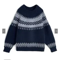 ILLIT BEB ノルディックアーガイル柄ニットトップス[gn442]
