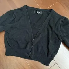 COMME CA ISM ブラックカーディガン　90