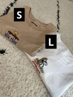 Ｕ*z様 【OUT DOOR】ピーナッツ半袖Tシャツ　 Lサイズ、Sサイズまとめのサムネイル