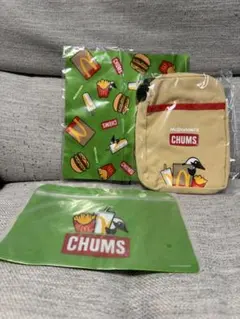 マクドナルド×CHUMS コラボ福袋2023 グリーン3点セット