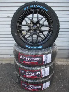 送料込☆KH007+モンスタRT☆155/65R14☆エブリーキャリーハイゼット