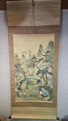 真作/香玲/高砂図/桐共箱付 布袋屋掛軸HC-181 - メルカリ