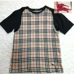 BURBERRY BLACK LABEL ノバチェック 半袖Tシャツ ホース刺繍 - メルカリ