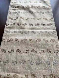 アンティーク袋帯☆大正ロマン☆OT１薄茶色にかわいい古典のライン柄