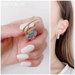 785 イヤーカフ イヤカフ ゴールド クロス お洒落 シンプル