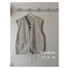 Linoluce ナイロンベスト アイボリー　 Mサイズ