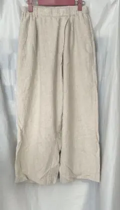サンバレー　ワイドパンツ　ゴムパンツ　コットンリネン　ナチュラル系　ダボパンのサムネイル