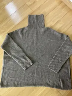 LOWRYS FARM タートルネック セーター　ブラウン　フリーサイズ