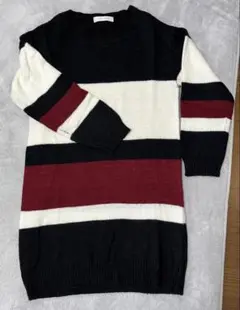 セシルマクビー CECILMcBEE ストライプ ニットワンピ