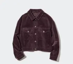 ユニクロ コーデュロイクロップドジャケット