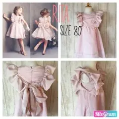 海外製品♡フリルリボンワンピース 80