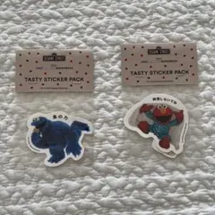 ノーレーズンサンドイッチ　ステッカー　セサミストリート　2点