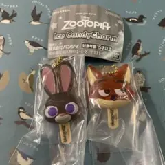 ズートピア　アイスキャンディチャーム　ジュディ、ニックセット