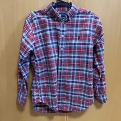 Ralph Lauren 長袖シャツ 140 レッド系チェック