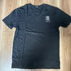 【中古】BURBERRY BLACK LABEL ブラック Vネック Tシャツ