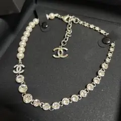 CHANEL B25 ココマーク パール ネックレス シルバー ホワイト - メルカリ
