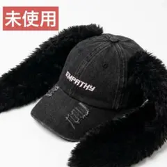 WEGO 耳付きデニムキャップ ブラックのサムネイル