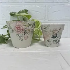デコパージュꔛꕤ ミニハンギングリメ缶♡薔薇♡インテリア♡小物入れ