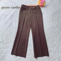 ピエールカルダン【LL】ブラウン スラックス オフィビジ シンプル