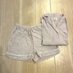 ジェラートピケ ルームウェア パジャマ ピンク 上下セット