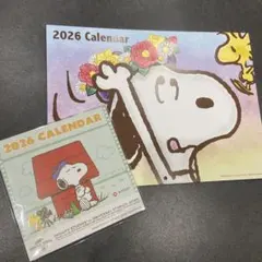スヌーピー 2026年 カレンダー 卓上カレンダー 壁掛けカレンダー 非売品