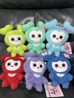 新品タグ付き TWICE LOVELYS ふわもこおすわりぬいぐるみ 6体