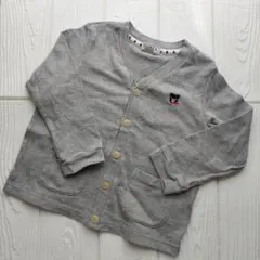 値下げ⭐ミキハウス DOUBLE.B グレー カーディガン 100cm