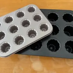 CHEFMADE カヌレ型 お菓子作り　普通サイズ&ミニサイズ 2個セットのサムネイル