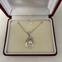 Mikimoto 真珠付きシルバーネックレス