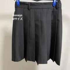 Honeys ハニーズ プリーツスカート ミニスカート ブラック 黒 M