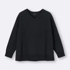 ブラック Vネックセーター