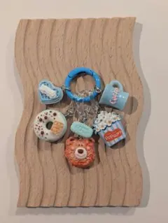 じゃらじゃらキーホルダーmini（A109）水色　青　ブルー