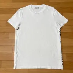美品〕モンクレール Tシャツ モノトーン 黒袖 S 国内正規品 5S71 